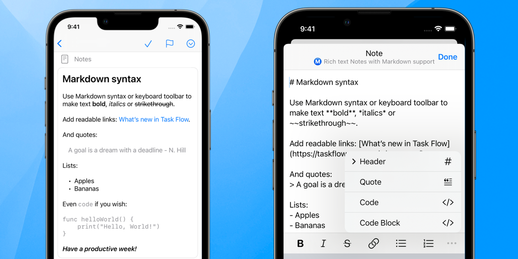 Rich Text Editor & Markdown
